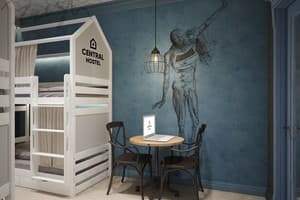 Хостел Central Hostel. Место в общем 4-местном номере Blue 1